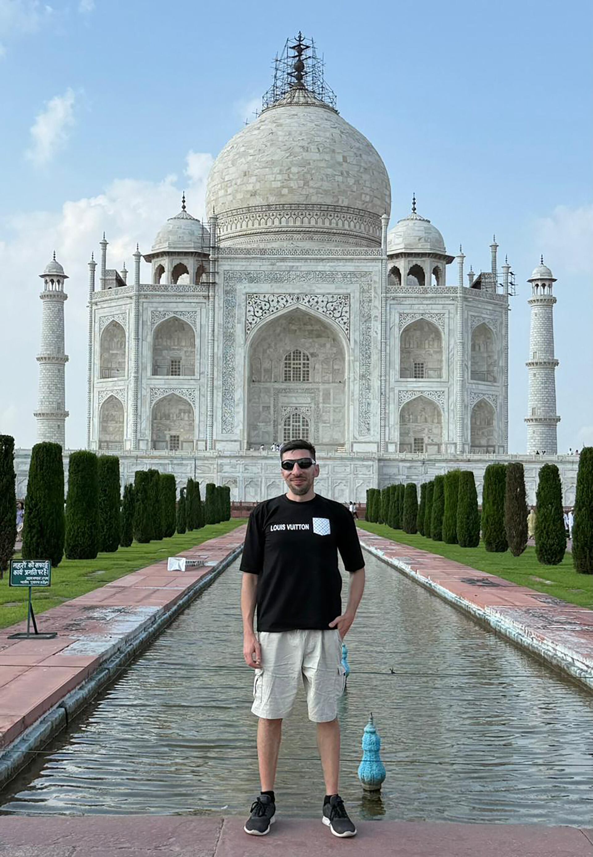 Augusto y su calificación del viaje a India: un “diez” para el Taj Mahal y un “cuatro” para casi todo lo demás