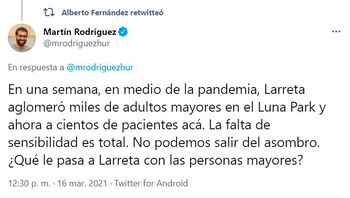 Alberto Fernández Rodríguez Larreta