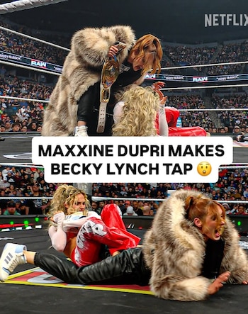 Becky Lynch expone el título