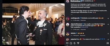 Alex Fernández destaca en redes sociales el ejemplo y la admiración que siente por su padre Alejandro Fernández (IG)
