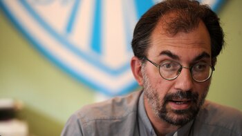 Gustavo Carrara, integrante del Equipo de Sacerdotes de Villas y Barrios Populares de la Capital y el Gran Buenos Aires (Télam)