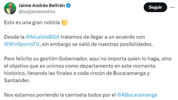 Jaime Andrés Beltrán dio a