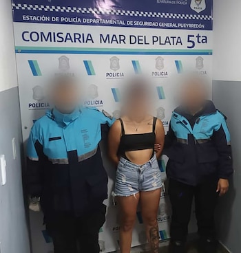 La joven detenida por portación