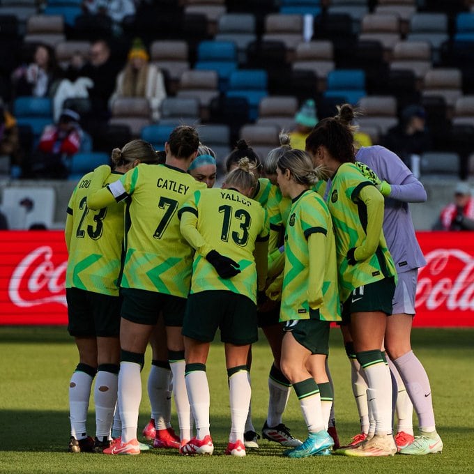 Australia, al igual que Colombia, ha caído en dos encuentros seguidos y sin opciones de ganar la She Believes Cup - crédito @TheMatildas/X