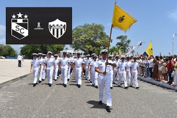 Infantería de Marina anunció que estará presente en el partido del Junior para evitar hechos violentos - créditos Armada/Copa Libertadores