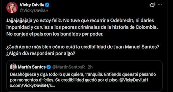 Vicky Dávila - crédito @VickyDavilaH/X