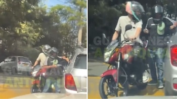 Las autoridades activaron un plan candado para interceptar a los presuntos delincuentes cuando intentaban escapar en Medellín - crédito Captura de video