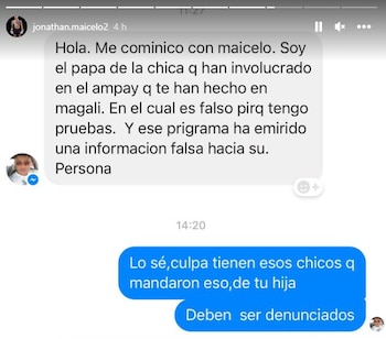 Maicelo se pronuncia tras ampay.