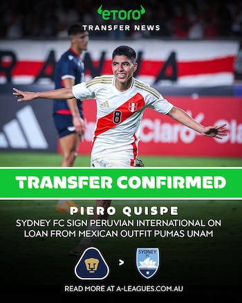 Piero Quispe, transferencia confirmada a