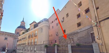 Parte de la muralla es la calle Mancebos de Madrid