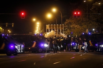 Dispositivo policial durante la 'Madrugá'