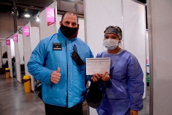 Un efectivo de la Policía