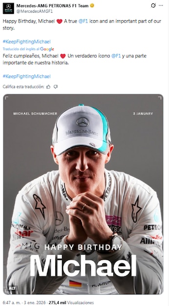 El posteo de Mercedes en