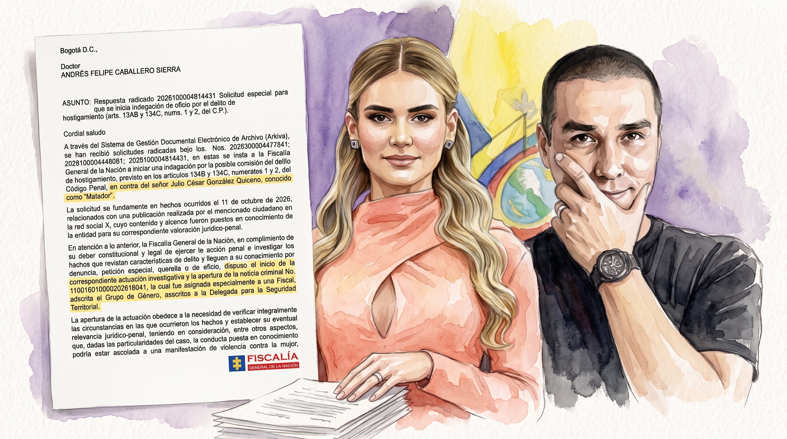 Se confirma apertura de investigación en contra del caricaturista Matador por mensaje en contra de la primera dama: “Podría estar asociado a una manifestación de violencia contra la mujer”