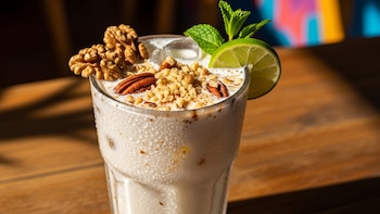 Agua fresca de coco con nuez: la bebida cremosa y refrescante ideal para el calor