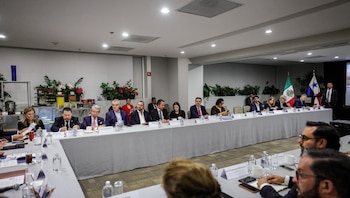 Un grupo de 23 ejecutivos de empresas mexicanas y gremios enfocados en diferentes sectores económicos se reunieron con la delegación panameña. (Presidencia)