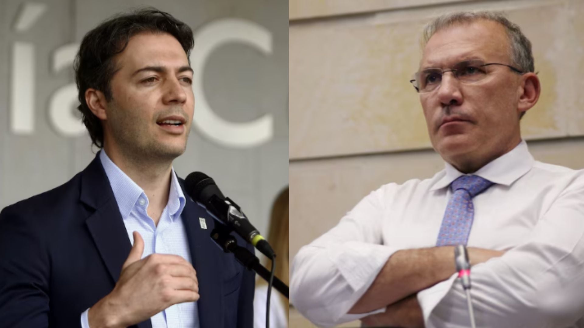 Daniel Quintero cuestionó a Roy Barreras por uso de maquinarias en consulta presidencial - crédito Luis Eduardo Noriega A/EFE - @RoyBarreras/X/Montaje Infobae