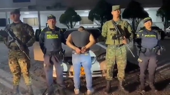 La Policía capturó a un presunto terrorista cerca de Palmira con 20 artefactos explosivos y un dron - crédito Policía