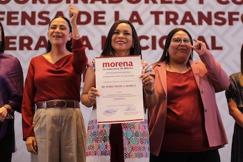 La senadora es la virtual candidata de Morena al estado