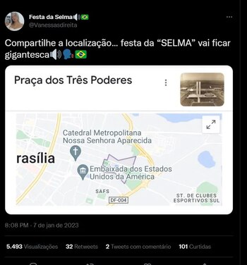 Otros perfiles publicaron mapas de