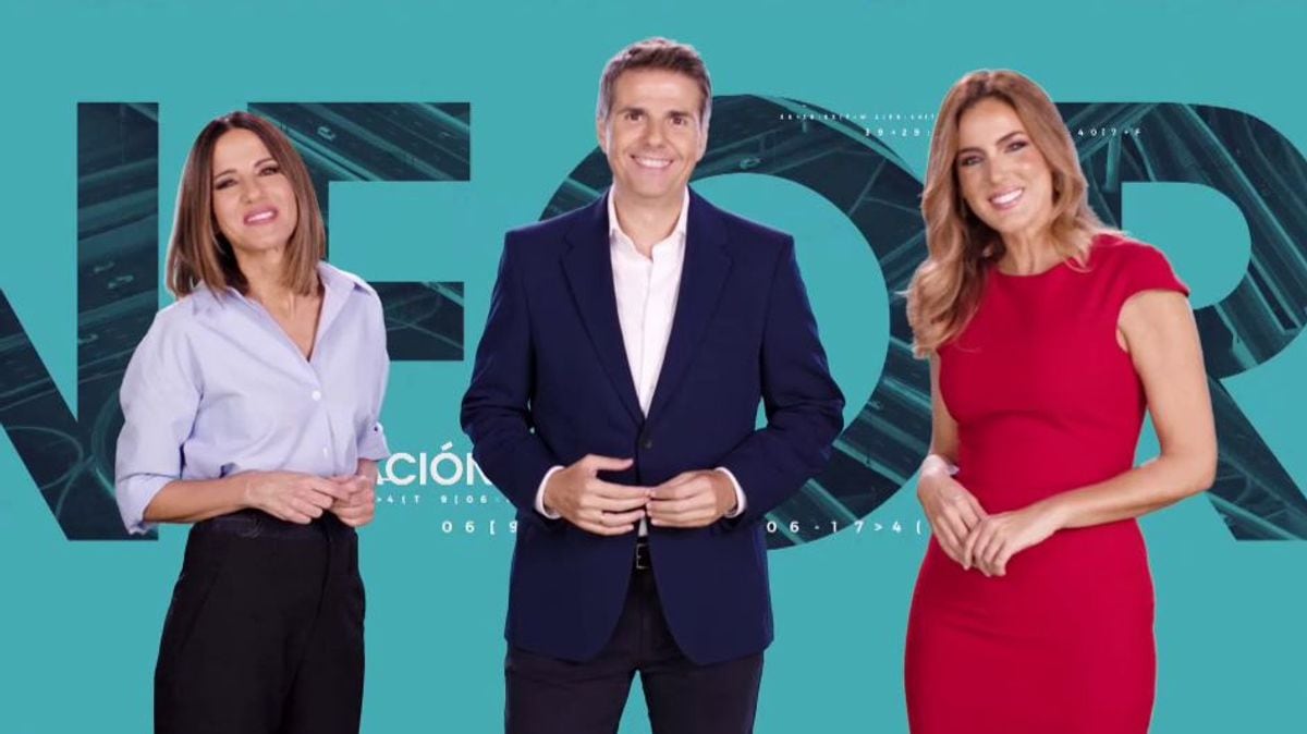 Mónica Sanz, Fernando Díaz de la Guardia y Verónica Dulanto, los tres presentadores originales de