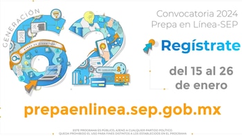 Convocatoria Prepa en Línea-SEP 2024.