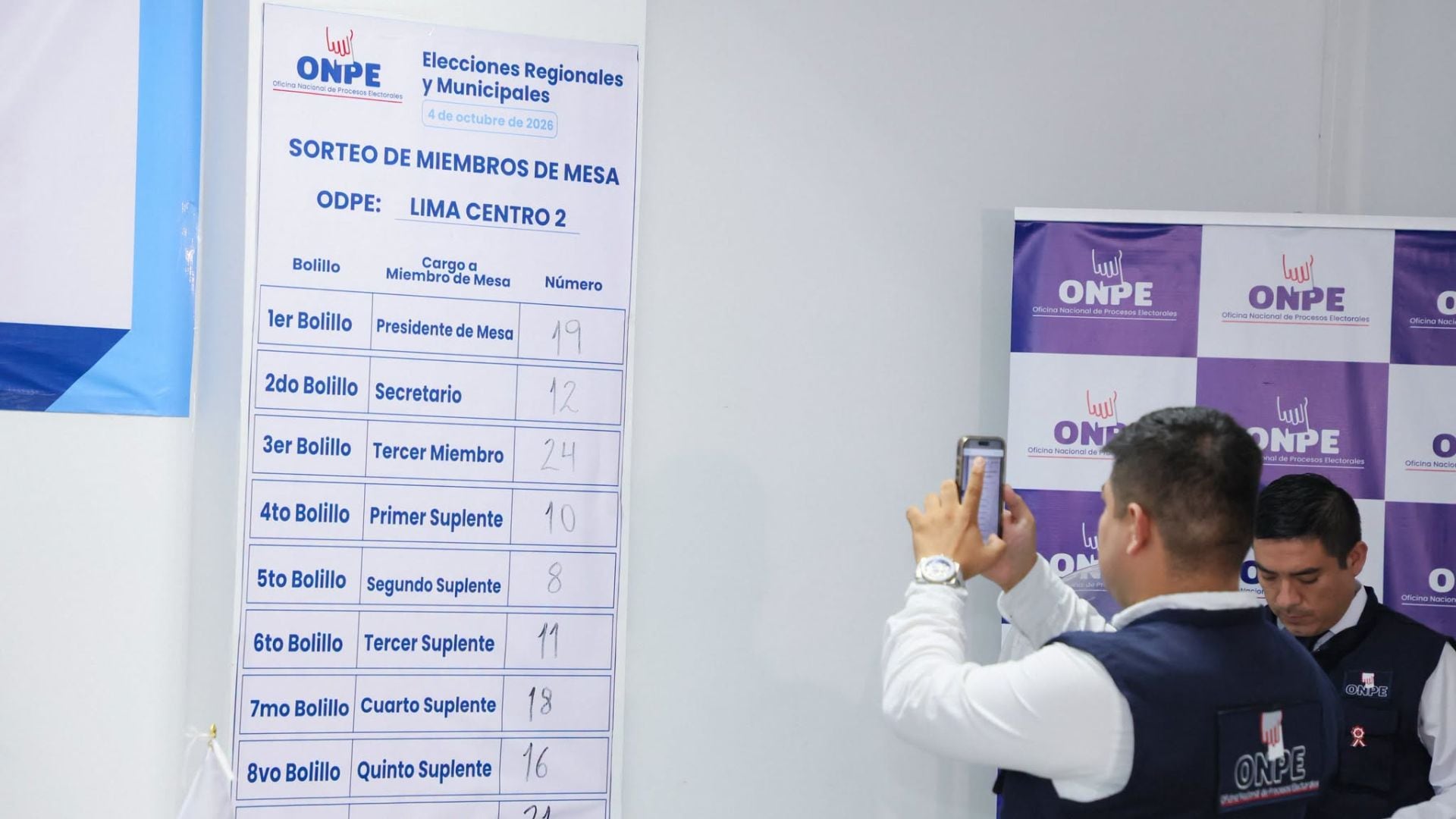 ONPE sorteó a 817 mil miembros de mesa para las Elecciones Regionales y Municipales 2026: revisa si fuiste elegido
