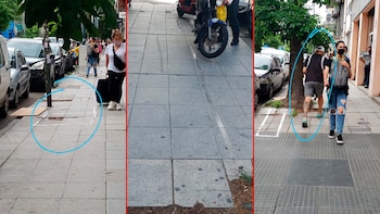 Las zonas marcadas por las