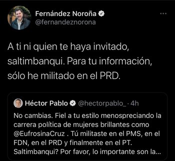 La declaración de Fernández Noroña