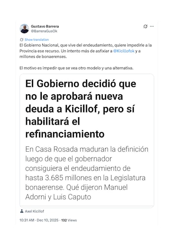 El intendente de Villa Gesell,