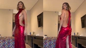 Korina Rivadeneira aparece con un escotado vestido y los usuarios las critican: “Mejor no te pongas nada”