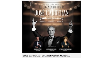 El tenor se presentara en el Movistar Arena el 13 de mayo - crédito captura de pantalla Tu Boleta