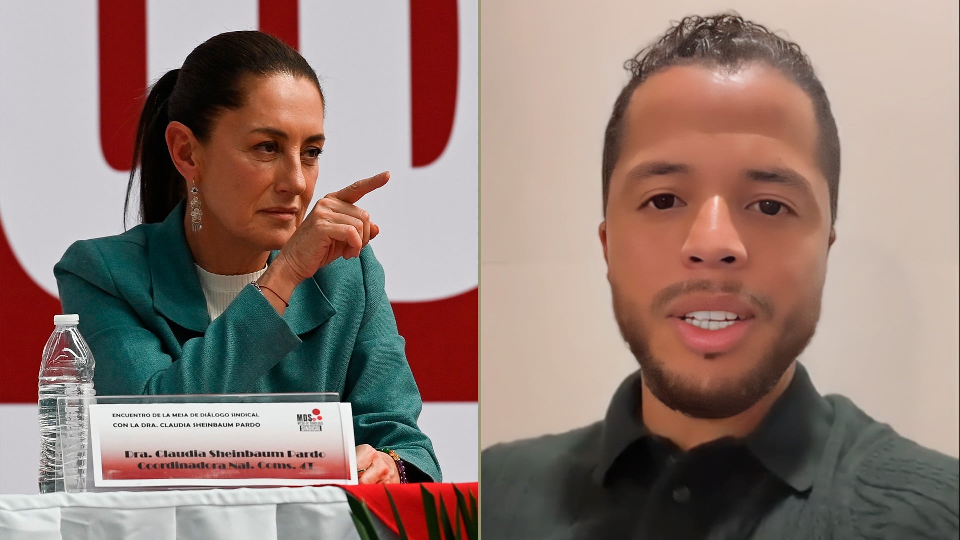 Dos Santos envió un saludo a la virtual candidata de Morena a la presidencia en 2024