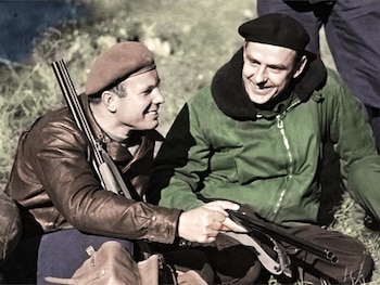 Vladimir Komarov y Yuri Gagarin - 1966