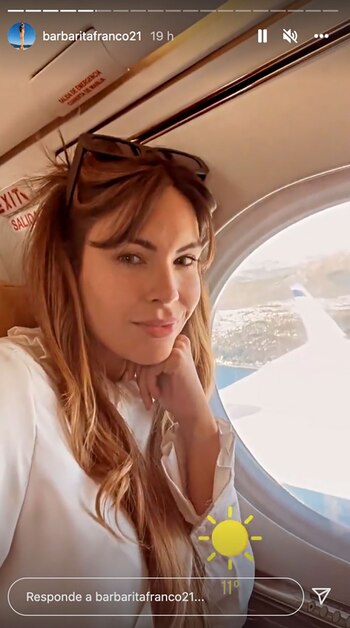 Barby Franco fue a Bariloche