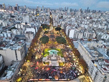 Marcha Ni Una Menos - Congreso - 3 de junio - drone