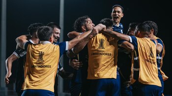 Las celebraciones en el estadio