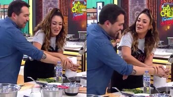 Tilsa Lozano y Giacomo Bocchio en coqueteos.