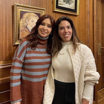 Soledad Calle y Cristina Kirchner