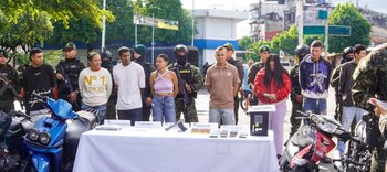 Capturan a diez integrantes de 'Los de la M' tras homicidios y extorsiones - crédito Alcaldía de Barrancabermeja