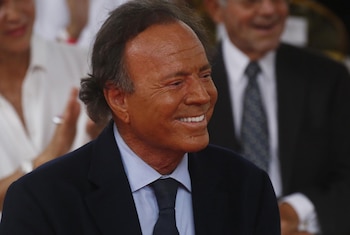 El cantante español Julio Iglesias.