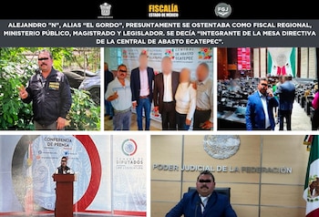 Autoridades compartieron fotografías de "El Gordo". Crédito: FGJEM