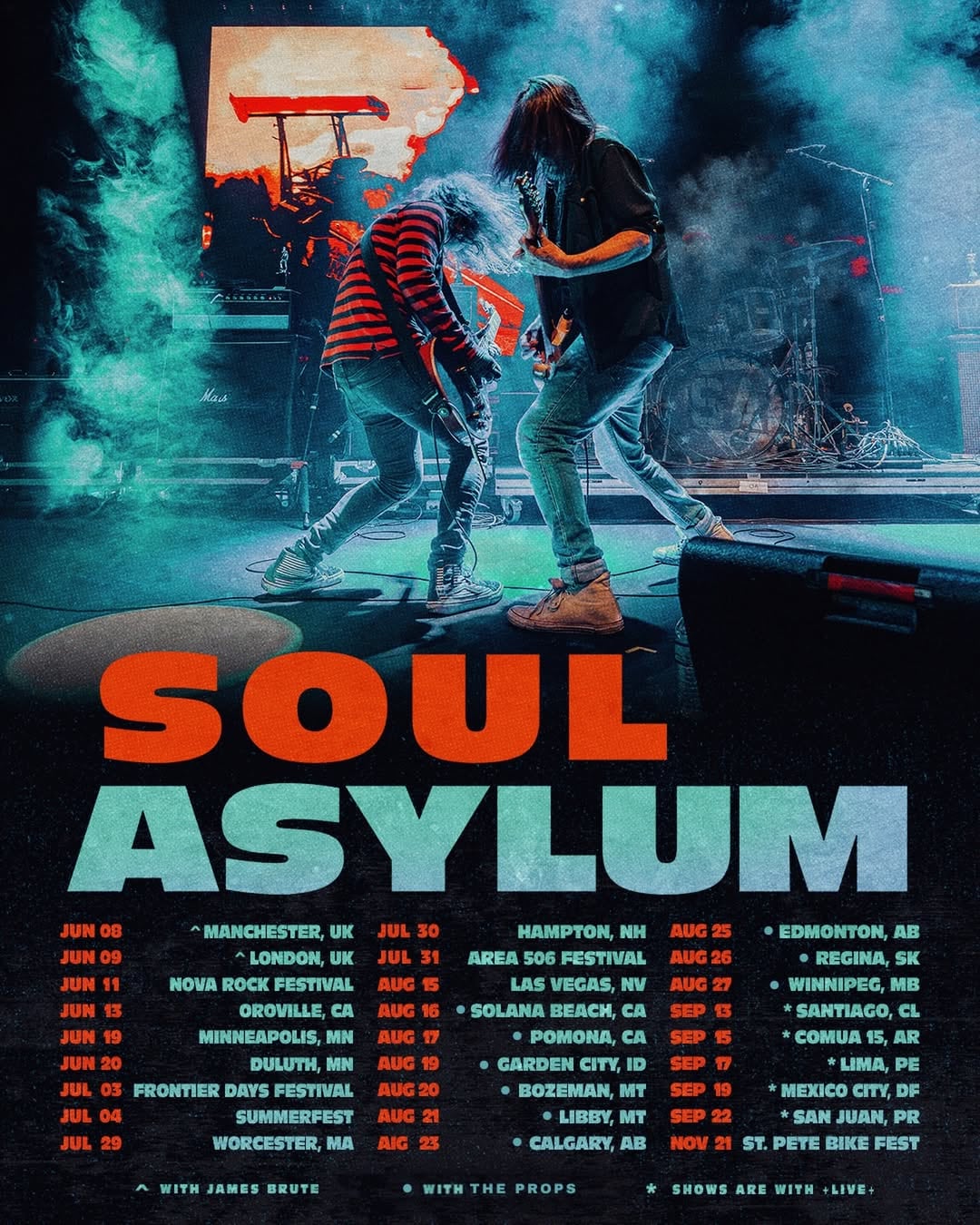 Live y Soul Asylum se presentarán juntos en Lima el 17 de septiembre en el Duomo de Costa 21