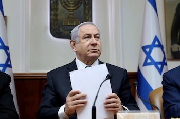 El primer ministros Benjamin Netanyahu