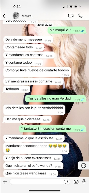 Los chats entre Mauro Icardi