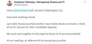 El mensaje de Zelensky tras