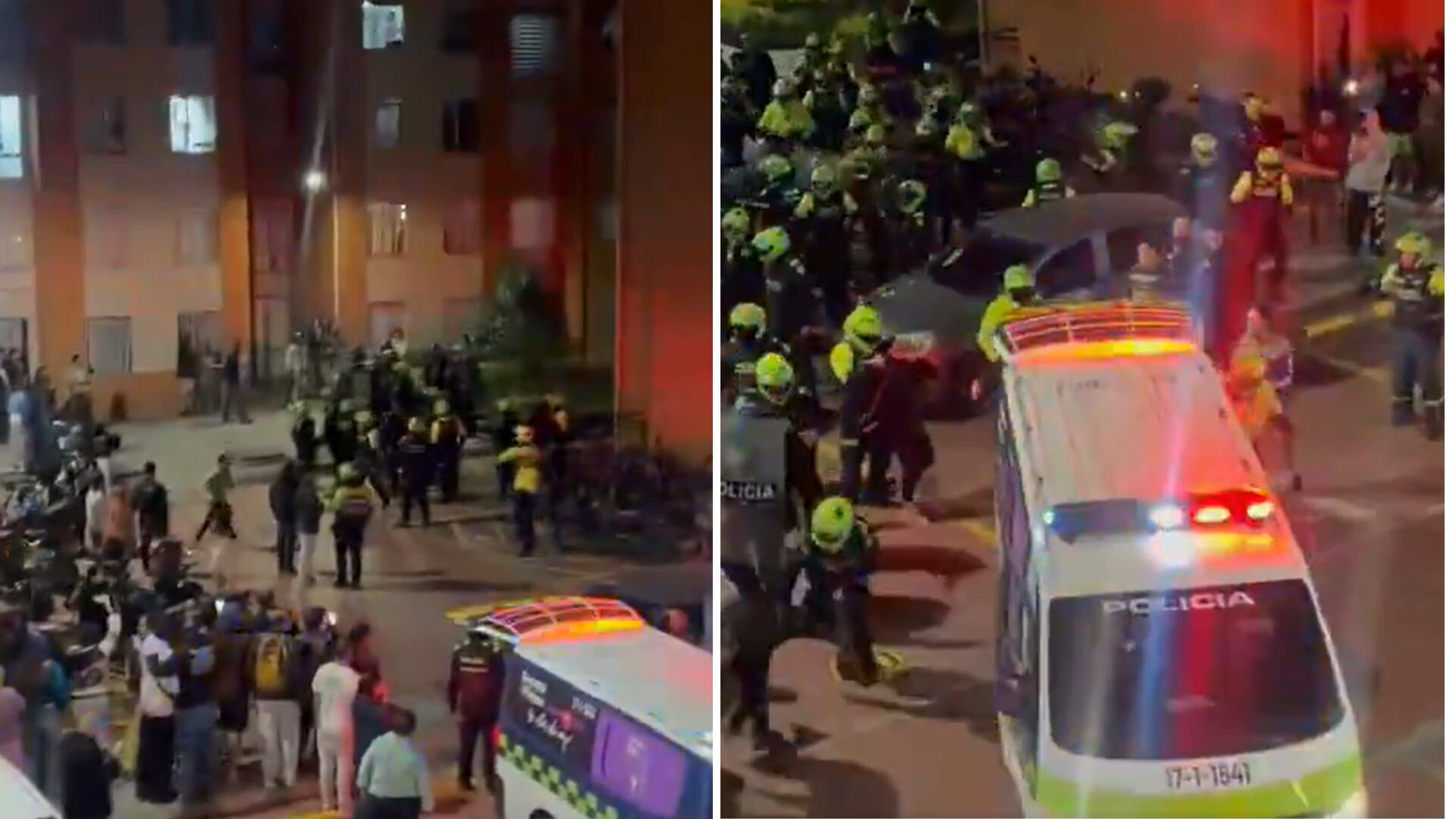 Tensión en Usme por presunto abuso y enfrentamientos con la policía