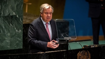 Ucrania afea a Guterres que