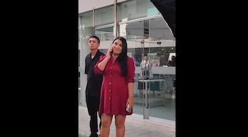 La conductora vivió la ceremonia