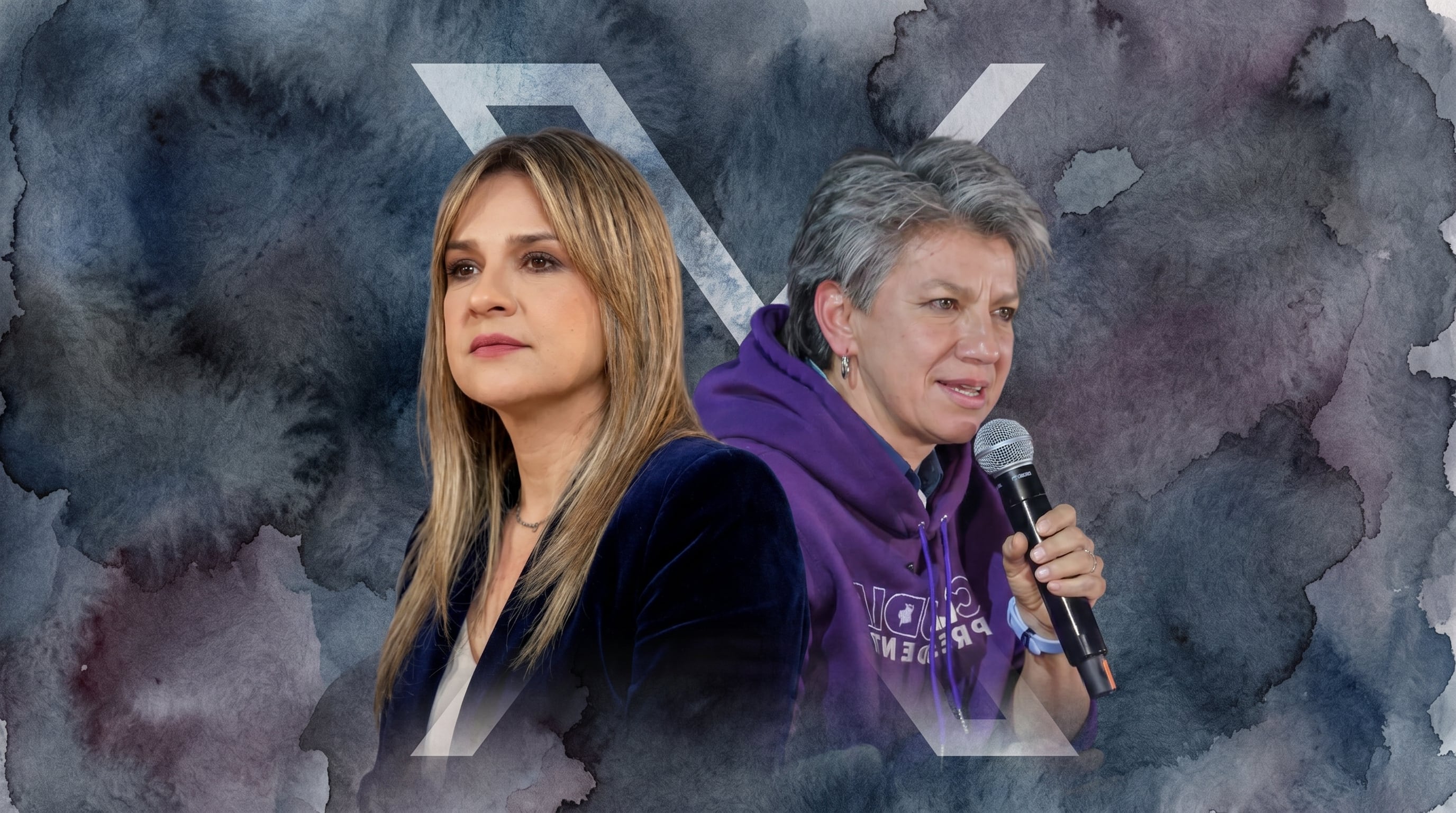 Vicky Dávila cuestionó en X a Claudia López por su acercamiento con Gustavo Petro - crédito imagen Ilustrativa Infobae